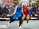 Koszykarze 3x3 Mitchell Hahn i Worthy de Jong podczas turnieju cyklu World Tour 2025.